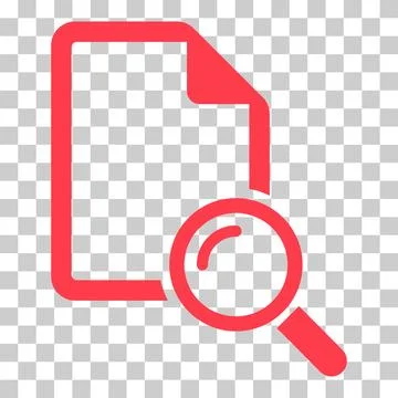 Search result icon, research data report sign, control analysis symbol vector Illustrazione stock