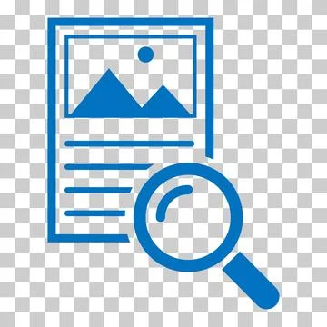 Search result icon, research data report sign, control analysis symbol vector Illustrazione stock