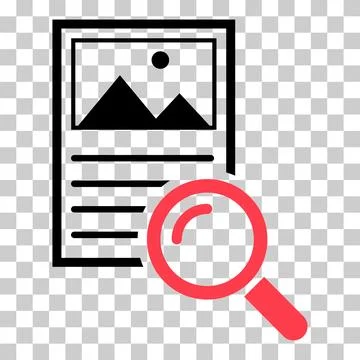 Search result icon, research data report sign, control analysis symbol vector 스톡 일러스트