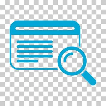 Search result icon, research data report sign, control analysis symbol vector Stock Illustration