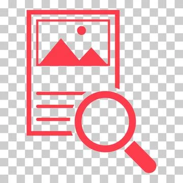 Search result icon, research data report sign, control analysis symbol vector 스톡 일러스트