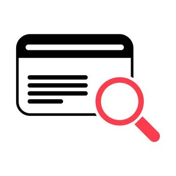 Search result icon, research data report sign, control analysis symbol vector 스톡 일러스트