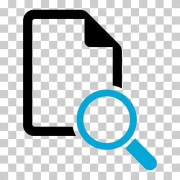 Search result icon, research data report sign, control analysis symbol vector Illustrazione stock