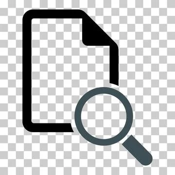 Search result icon, research data report sign, control analysis symbol vector Stock Illustration
