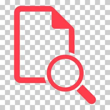 Search result icon, research data report sign, control analysis symbol vector Stock Illustration