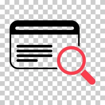 Search result icon, research data report sign, control analysis symbol vector Stock Illustration