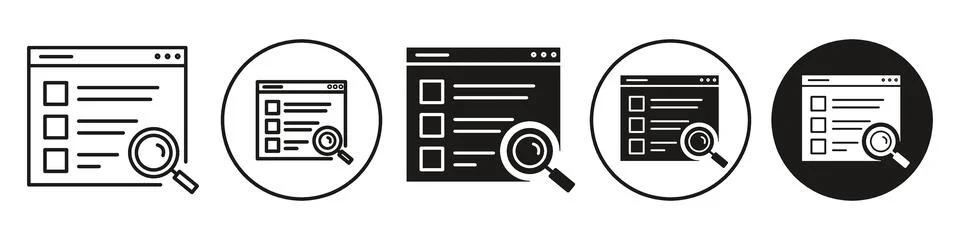 Search Result Icon vector set collection for web イラスト素材