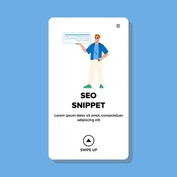 Search seo snippet vector Illustrazione stock