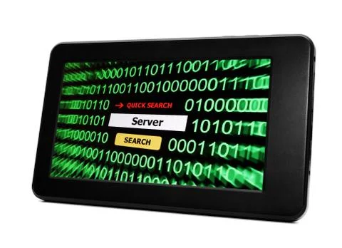 Search for server Stock-Illustration