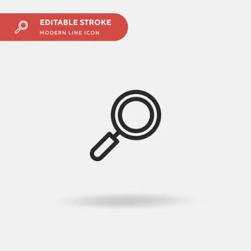 Search Simple vector icon. Illustration symbol design template for web mobile Stock Illustration