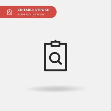 Search Simple vector icon. Illustration symbol design template for web mobile Illustrazione stock