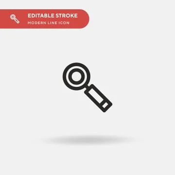 Search Simple vector icon. Illustration symbol design template for web mobile Stock Illustration