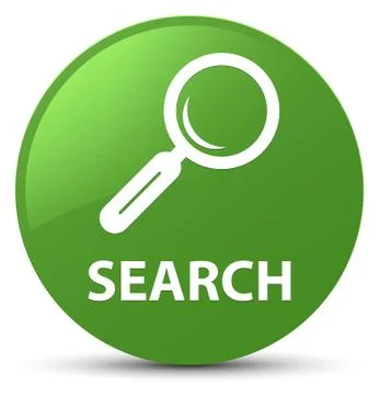 Search soft green round button Stock Illustration
