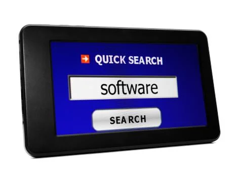 Search for software Illustrazione stock
