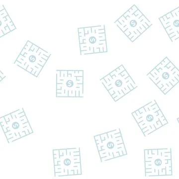 Search solution glyph seamless pattern 스톡 일러스트