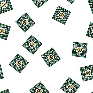 Search solution vector seamless pattern 스톡 일러스트