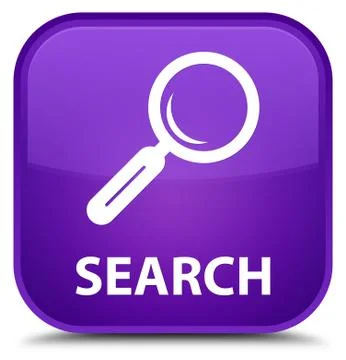 Search special purple square button Stock Illustration
