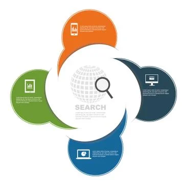 Search statistics Stock Illustration