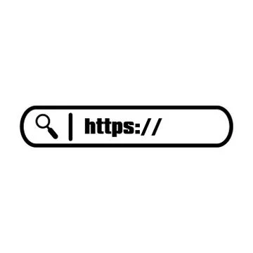 Search string Input field on white background. Magnifying glass with example of Stock Illustration