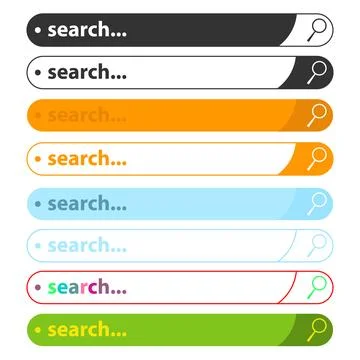 Search string with magnifier Stock-Illustration