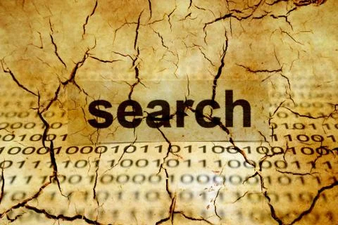 Search tag on cracked binary data Illustrazione stock