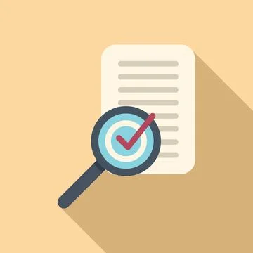 Search task shedule icon flat vector. Person calendar Illustrazione stock