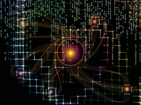 In Search of Technology Links Illustrazione stock