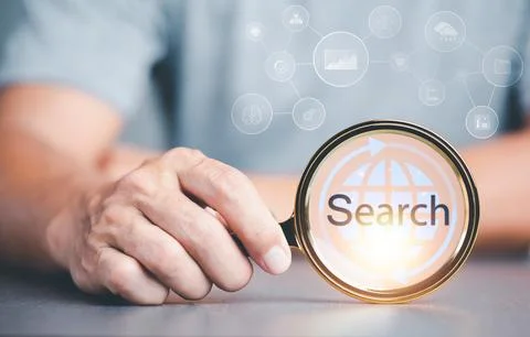 Search technology Search Engine Optimization,Using Search Console on Your W.. Foto stock