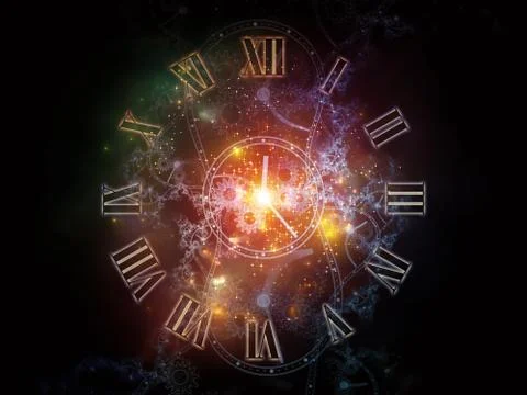 In Search of Temporal Realm Stock Illustration