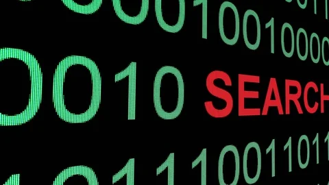 Search text on binary data Stock Footage 115092518