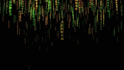 Search text matrix style concept. Stock Footage 130823202