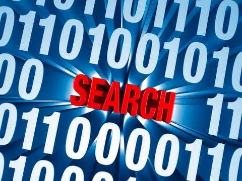 Search through computer data 스톡 일러스트
