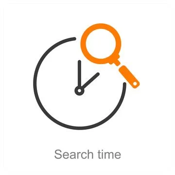 Search time Stock Illustration