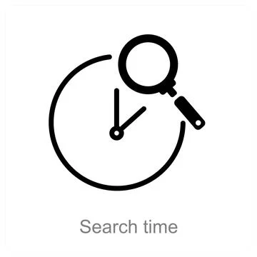 Search time Stock Illustration
