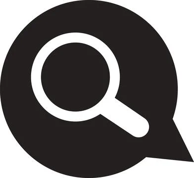 Search Tool, Find Information, Magnifier Icon Stock Illustration