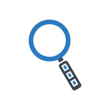 Search Vector Glyph Icon Stock Illustration