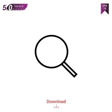 Search vector icon. Best modern, simple, isolated, flat icon for website desi Stock Illustration