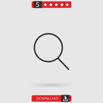 Search vector icon Stock Illustration
