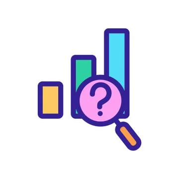 Search for vector icon metrics. Isolated contour symbol illustration 스톡 일러스트