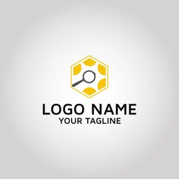 Search vector logo design template Stock Illustration