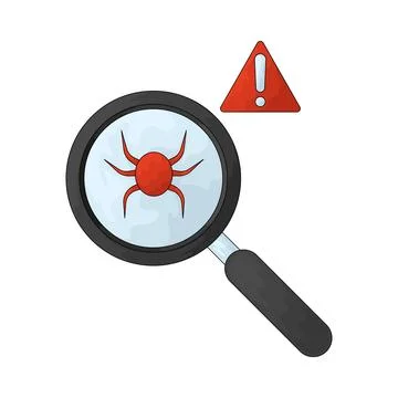 Search virus illustration Stockillustratie