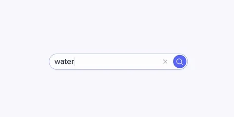 Search for water on internet browser 스톡 동영상 124167671
