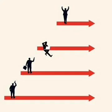 Search for a way to solve a problem, help, minimalist style business concept 스톡 일러스트