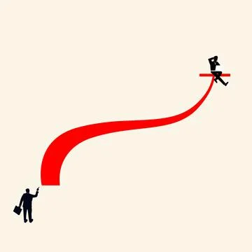 Search for a way to solve a problem, help, minimalist style business concept 스톡 일러스트