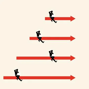 Search for a way to solve a problem, help, minimalist style business concept Illustrazione stock