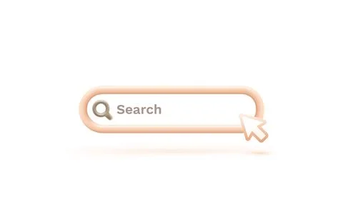 Search web banner, browse network, frame address menu. Vector Stock Illustration
