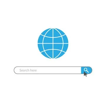 Search web bar Stock Illustration