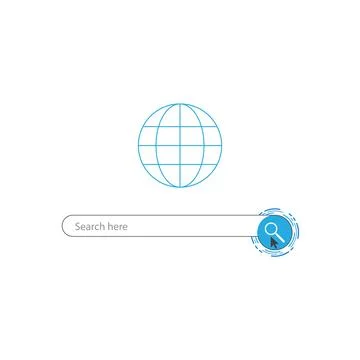 Search web bar Stock Illustration