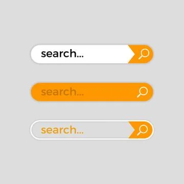 Search web bar, vector internet user interface Stock Illustration