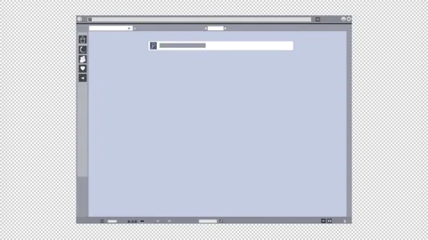 Search in a web browser. Animation of the search query. Cartoon Stock Footage 153324608